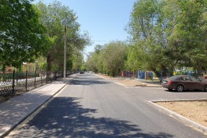 В Астрахани капитально отремонтировали улицу Капитана Комарова
