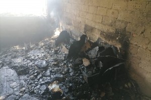 В Астрахани сгорело нежилое здание в района Мясокомбината