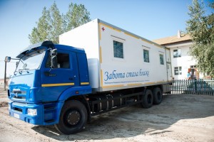 В Астраханской области детская мобильная поликлиника взяла курс на Лиманский район