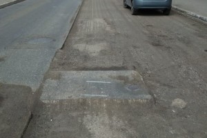 В Астрахани ремонтируют улицу Ленина