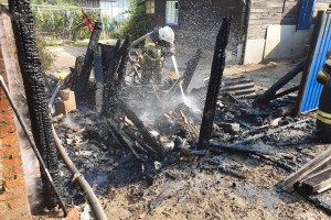 В Астрахани горели дома, бани и&#160;хозпостройки