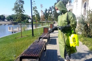 В Астрахани началась масштабная дезинфекция улиц и мест общего пользования