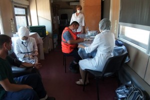 Второй рейс передвижного прививочного пункта завершился в Астраханской области