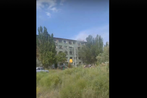 В Астрахани потушили пожар в&#160;общежитии на улице Тренева