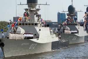 Стали известны детали парада кораблей в Астрахани по случаю Дня ВМФ