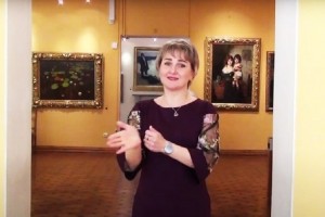 В Астраханской картинной галерее сняли видеоролик на жестовом языке