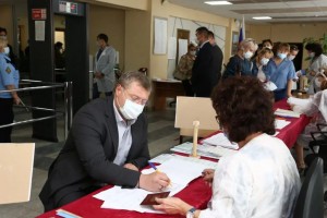 Игорь Бабушкин и Мария Пермякова отдали свои голоса на выборах