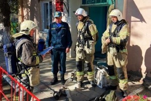 В Астраханской области пожарные провели тактические учения в детском саду