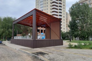 В Астрахани полностью обновляют сквер на улице Чехова
