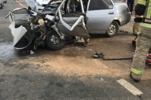 В Астраханской области столкнулись три машины: есть погибший и пострадавшие
