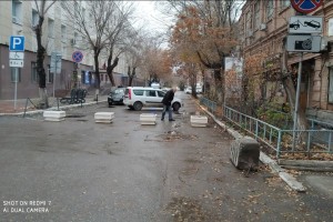 В центре Астрахани для проезда закрыли улицу Советской Милиции