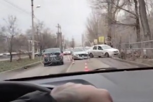 В Астрахани автоледи устроила аварию, в&#160;которой и&#160;пострадала