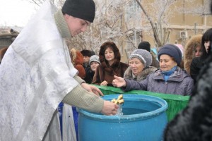 В Астрахани из-за уровня воды в&#160;Волге перенесут центральную купель на Крещение