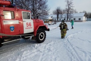 В Тульской области огнеборцы МЧС России провели пожарно-тактические учения