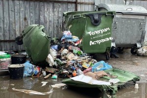 Астраханцы массово жалуются на заполненные мусорные баки