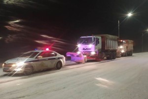 В Астрахани за время ночного снегопада произошло 38 аварий