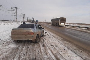 Под Астраханью в&#160;аварии с&#160;автобусом пострадали четыре человека