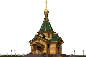 В Астраханской области освятили купол с крестом для храма Апостола Фомы