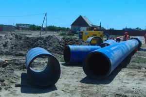 Строительство водопровода в Началово затянулось практически на год