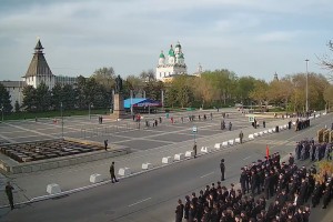 В Астрахани прошла первая репетиция торжественного построения войск в&#160;честь Дня Победы