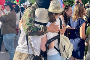 В Астрахани торжественно встретили вернувшихся со спецоперации росгвардейцев