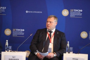 Игорь Бабушкин выступил с докладом на ПМЭФ-2022
