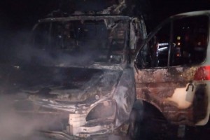 В Астраханской области сгорела машина скорой помощи