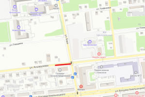 Администрация Астрахани сообщает о&#160;перекрытии улицы Ахшарумова
