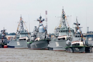 Корабли Каспийской флотилии приведены в полную боевую готовность