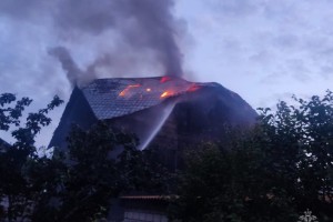 Накануне в Харабалинском районе тушили крупный пожар