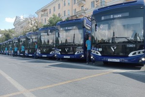 Сегодня в&#160;Астрахани еще 10 автобусов среднего класса вышли на улицы города