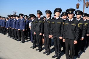 В Астрахани состоялось торжественное мероприятие – ритуал «Посвящение в курсанты»
