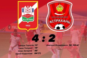 Спортивный клуб «Астрахань» проиграл в Нальчике