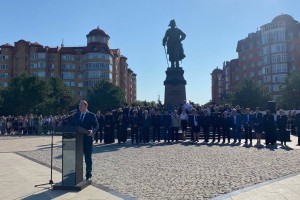 В Астрахани прошла торжественная церемония «Посвящения в курсанты»