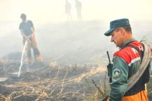 Причиной запаха гари в Астрахани стал тростниковый пожар в Республике Казахстан