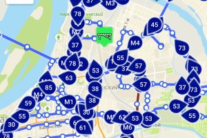 Астраханцы могут следить за «синими» автобусами на онлайн карте