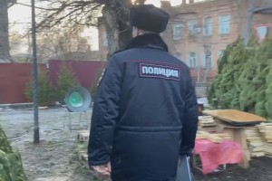 Полиция устроила рейд по елочным базарам в&#160;Астрахани