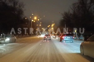 Астраханские дороги превратились в каток