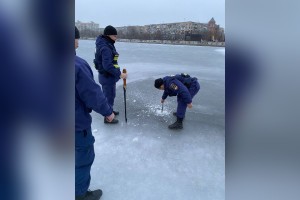 В Астрахани снова замерили толщину льда на акваториях городских каналов