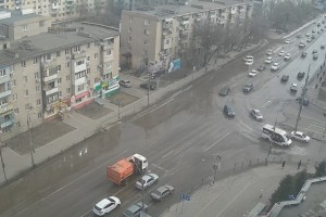 В Астрахани утонула улица Софьи Перовской