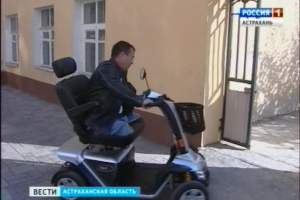 В Астрахань поступила одна из двадцати инвалидных колясок предназначенных для ветеранов локальных войн