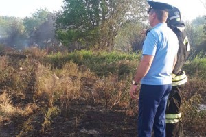 В Астраханской области прокуратура организовала проверку в связи с пожаром у дачных домов