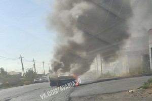 Астраханца госпитализировали с&#160;ожогами после автопожара