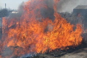 На территории Астраханской области и города Астрахани сохраняется чрезвычайная пожароопасность  5 класса