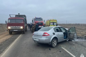 На севере Астраханской области произошла страшная авария, есть жертвы