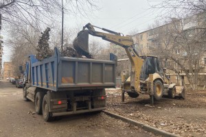 В Астрахани из микрорайона АЦКК за один день вывезли 110 кубометров мусора