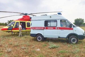 В Астраханской области санавиация продолжает спасать человеческие жизни