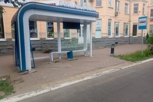 Астраханец разбил новую остановку и&#160;скрылся с&#160;места ДТП