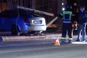 В Астрахани 36-летний мужчина не справился с&#160;управлением и&#160;въехал в&#160;опору ЛЭП
