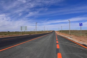 В Астраханской области ремонтируют трассу на подъезде к&#160;морскому порту&#160;Оля